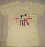 Camiseta estampada Baby Look Amarela M