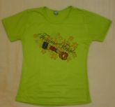 Camiseta estampada Baby Look Verde Bandeira G