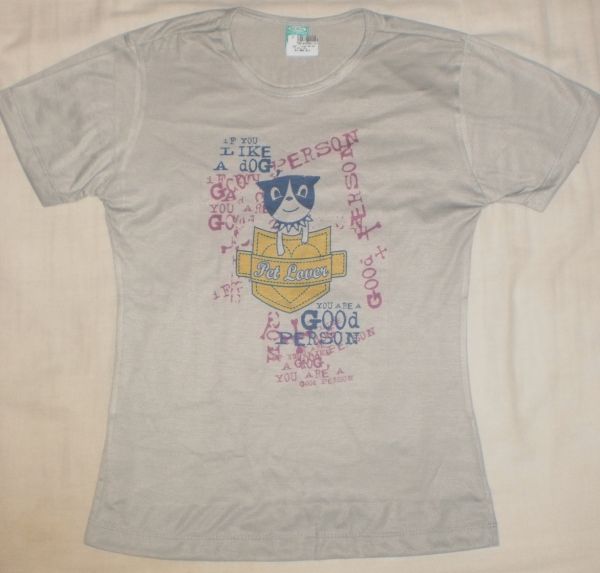 Camiseta estampada Baby Look Cinza M
