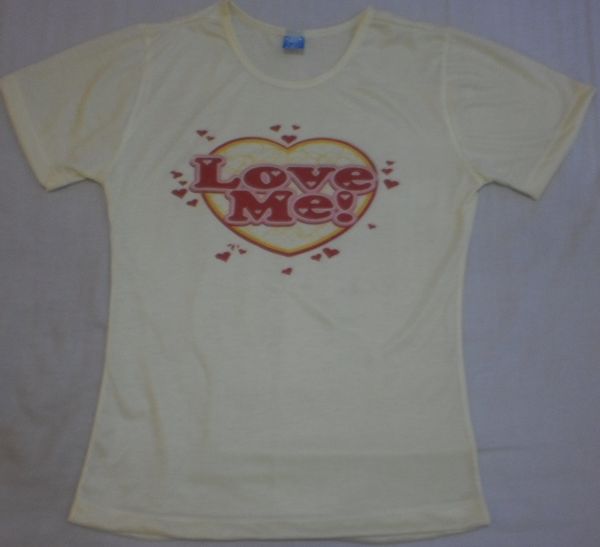 Camiseta estampada Baby Look Amarelo Claro G