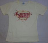 Camiseta estampada Baby Look Amarelo Claro G