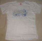 Camiseta estampada Baby Look Branca GG