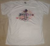 Camiseta estampada Baby Look Branca EG