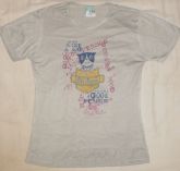 Camiseta estampada Baby Look Cinza M