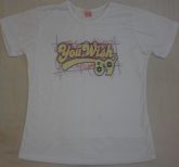 Camiseta estampada Baby Look Branca GG