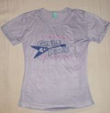 Camiseta estampada Baby Look Lílas M